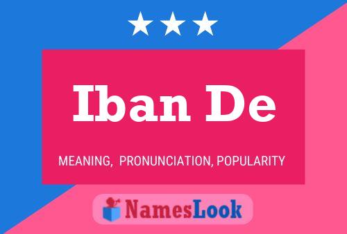 ملصق اسم Iban De