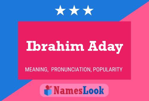 ملصق اسم Ibrahim Aday