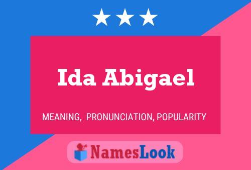 ملصق اسم Ida Abigael