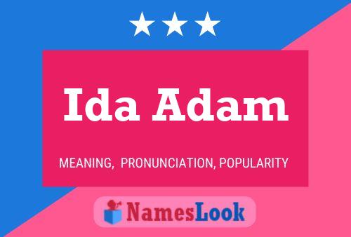 ملصق اسم Ida Adam