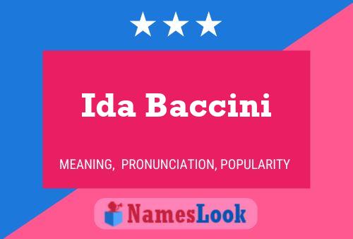 ملصق اسم Ida Baccini