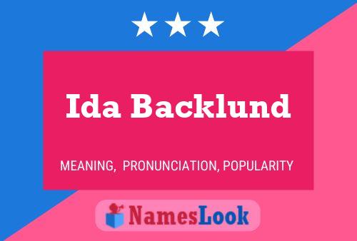 ملصق اسم Ida Backlund