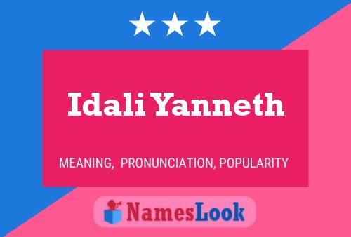 ملصق اسم Idali Yanneth