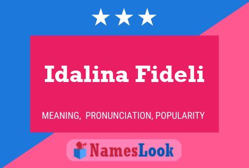 ملصق اسم Idalina Fideli