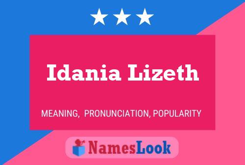 ملصق اسم Idania Lizeth