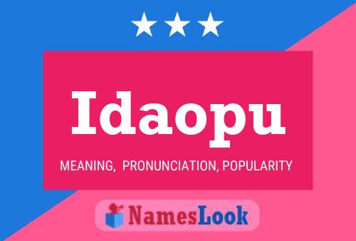 ملصق اسم Idaopu