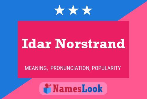 ملصق اسم Idar Norstrand