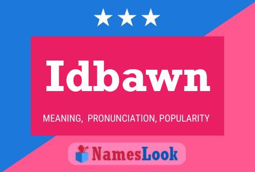 ملصق اسم Idbawn