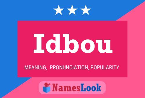 ملصق اسم Idbou