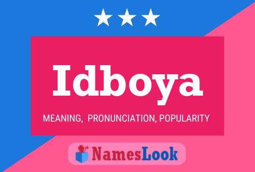 ملصق اسم Idboya