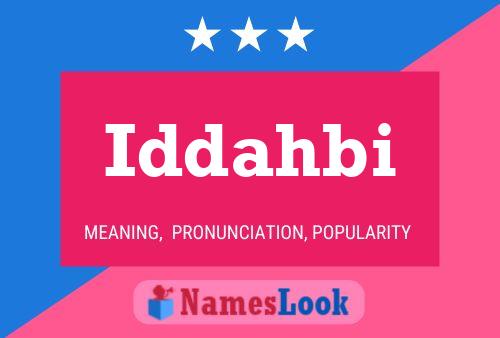 ملصق اسم Iddahbi