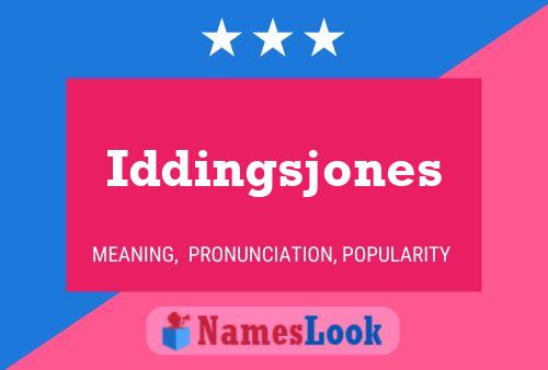 ملصق اسم Iddingsjones