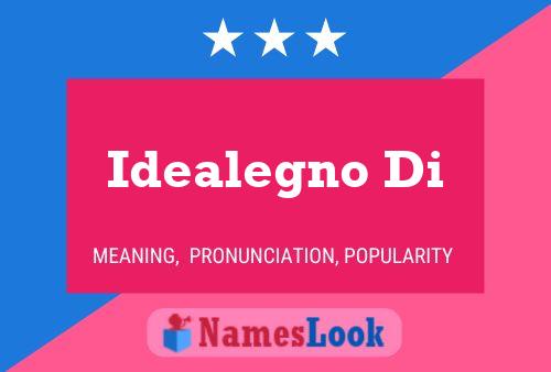 ملصق اسم Idealegno Di