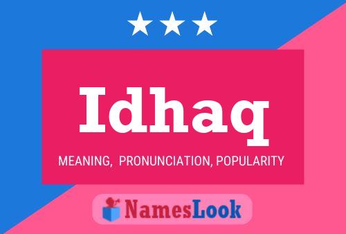 ملصق اسم Idhaq