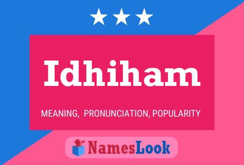 ملصق اسم Idhiham