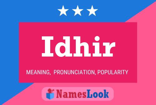 ملصق اسم Idhir