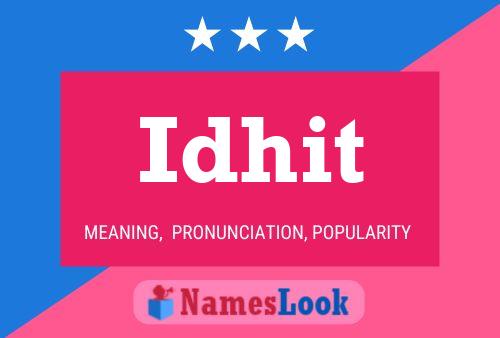 ملصق اسم Idhit