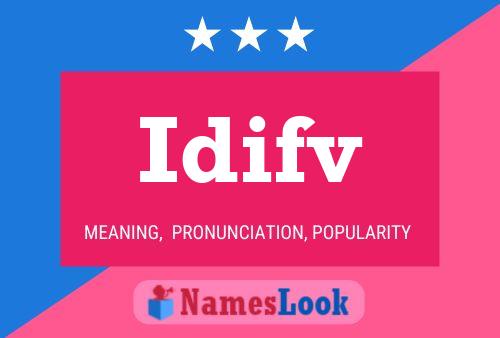 ملصق اسم Idifv