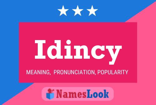 ملصق اسم Idincy