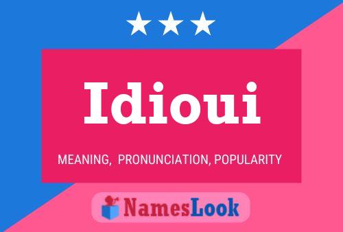 ملصق اسم Idioui