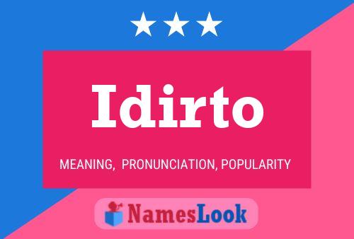 ملصق اسم Idirto