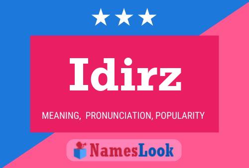 ملصق اسم Idirz