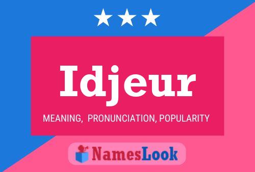 ملصق اسم Idjeur