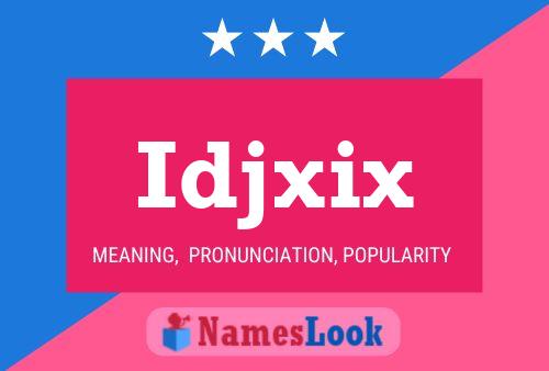 ملصق اسم Idjxix