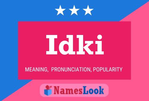 ملصق اسم Idki