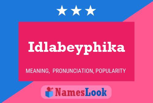 ملصق اسم Idlabeyphika