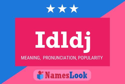 ملصق اسم Idldj