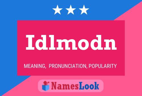 ملصق اسم Idlmodn