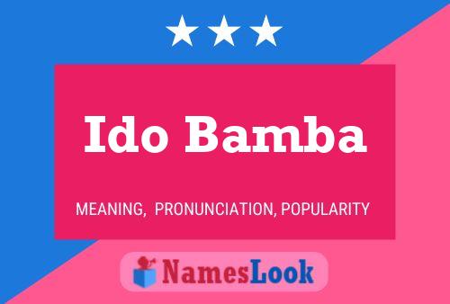 ملصق اسم Ido Bamba