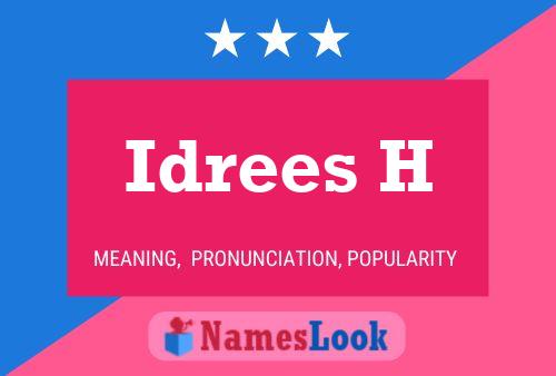 ملصق اسم Idrees H