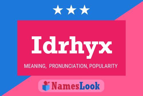 ملصق اسم Idrhyx