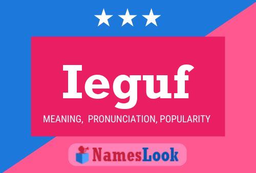 ملصق اسم Ieguf