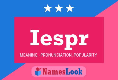 ملصق اسم Iespr