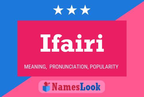 ملصق اسم Ifairi