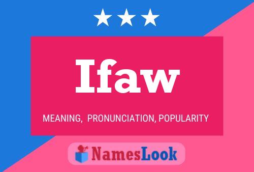 ملصق اسم Ifaw