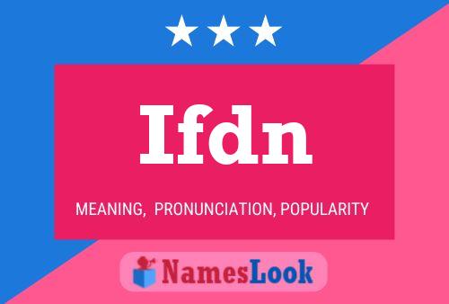 ملصق اسم Ifdn