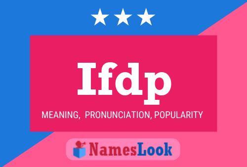 ملصق اسم Ifdp