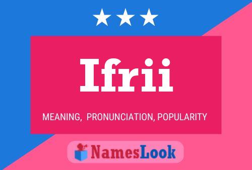 ملصق اسم Ifrii