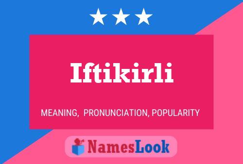 ملصق اسم Iftikirli