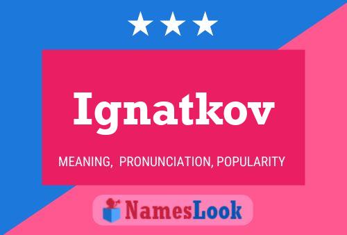 ملصق اسم Ignatkov