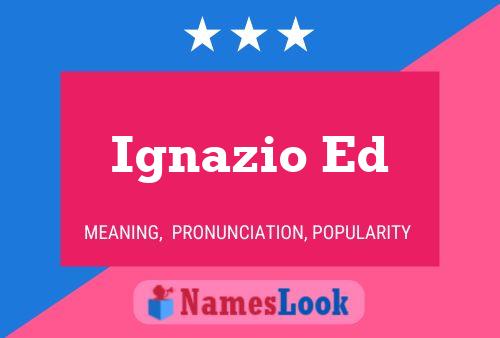 ملصق اسم Ignazio Ed