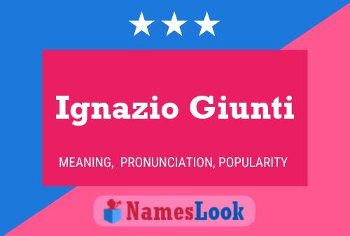 ملصق اسم Ignazio Giunti