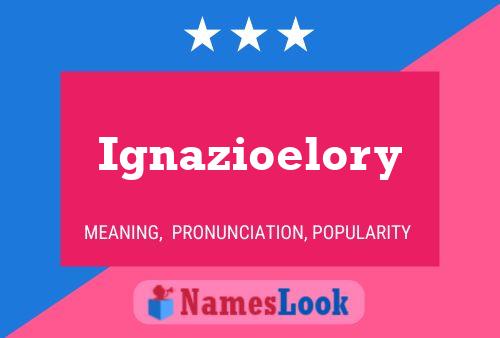 ملصق اسم Ignazioelory