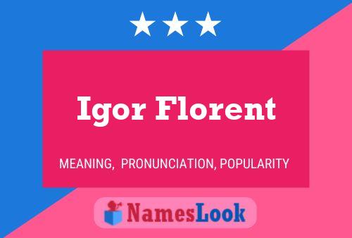 ملصق اسم Igor Florent