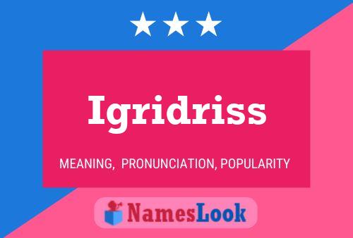 ملصق اسم Igridriss