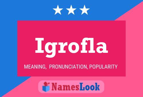 ملصق اسم Igrofla